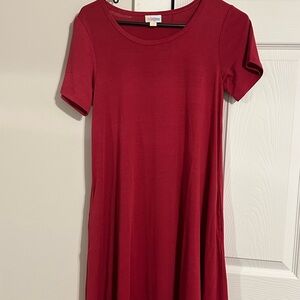 Lularoe Jessie dress. Red. Nwot. XXS